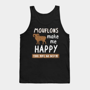 funny mouflon saying wild sheep wilderness forest Tank Top